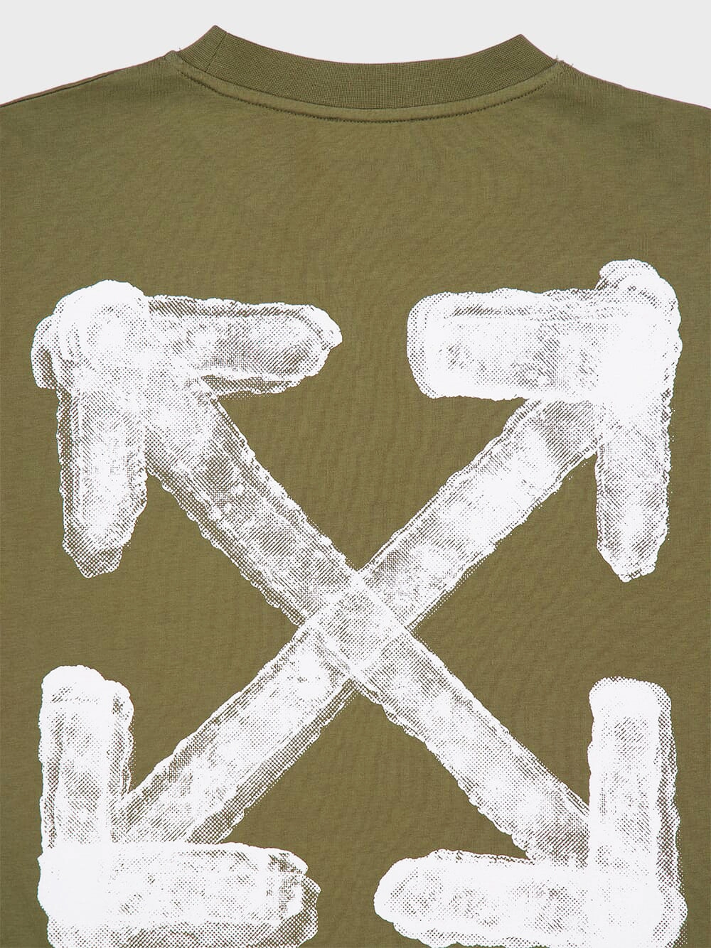Green Arrow Spray Cotton Slim Fit T-Shirt