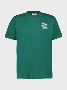 Green Montagne Ondule T-Shirt Tops Mens - flannel shirts