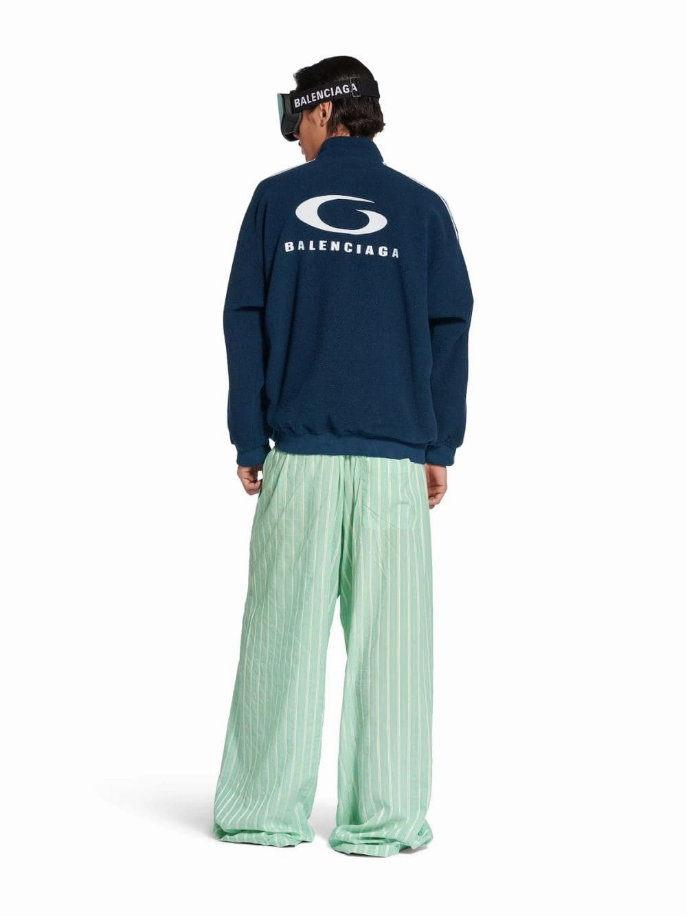 Green Striped Pyjama Trousers