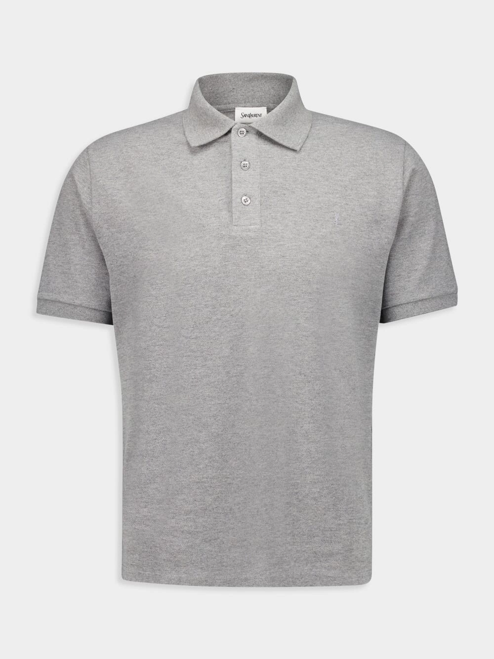 Grey Cassandre Polo Shirt in Piqu