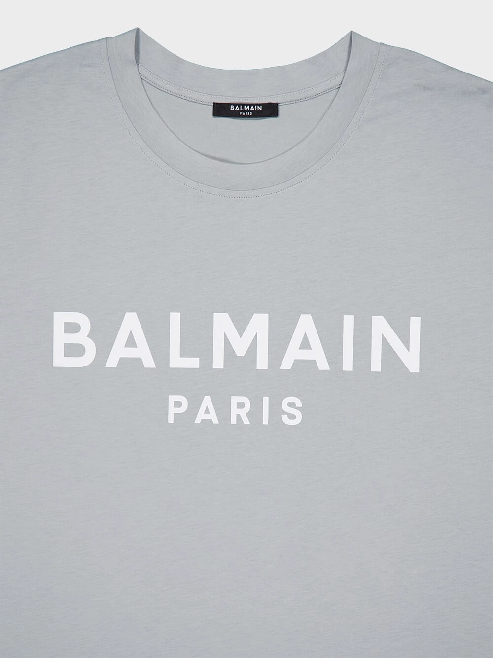 Grey Printed Balmain Paris T-Shirt