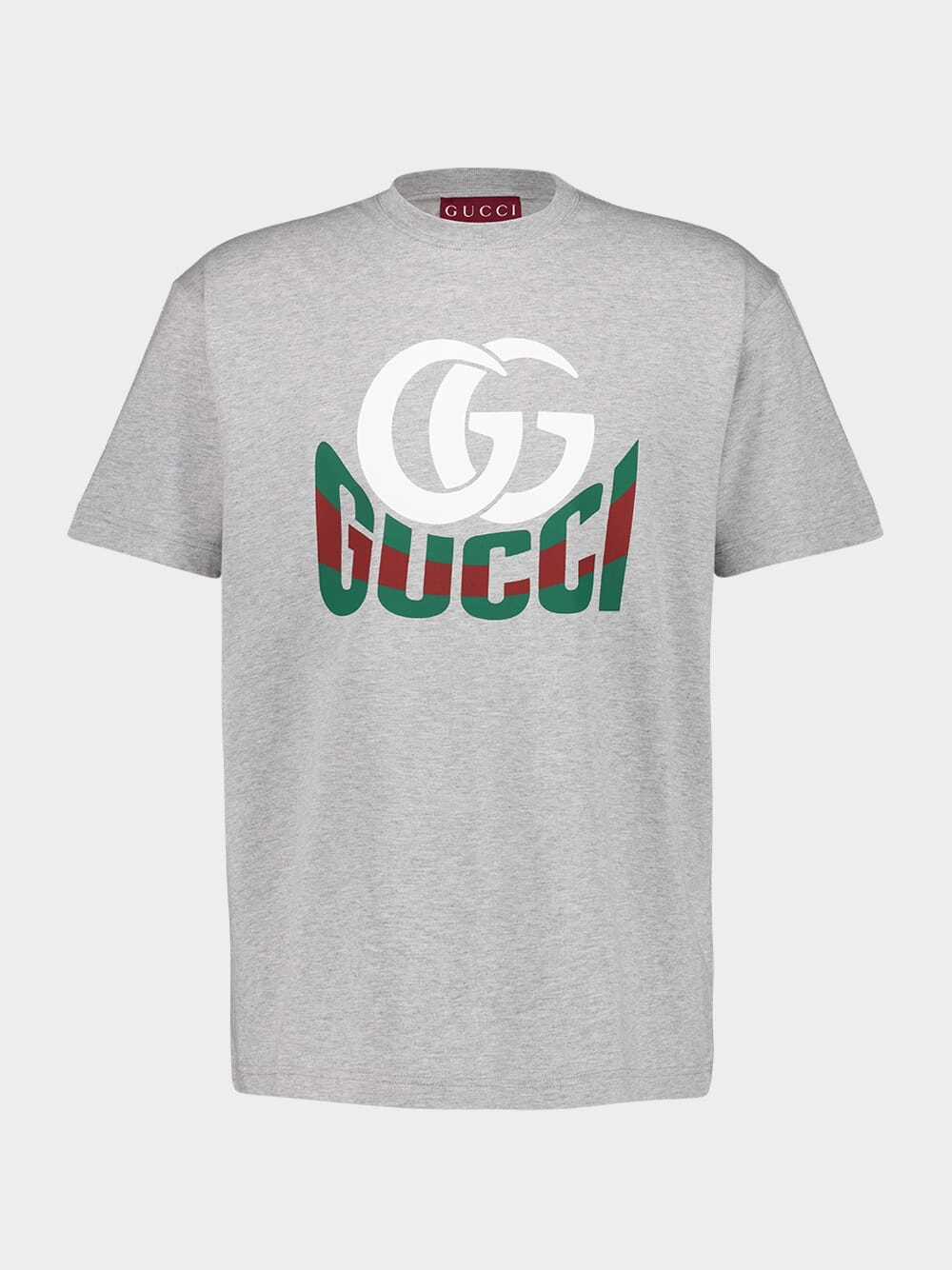 Grey Printed Cotton T-Shirt Tops Mens - flannel shirts