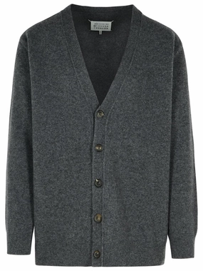 Grey Wool Cardigan designer sweaters outlet
