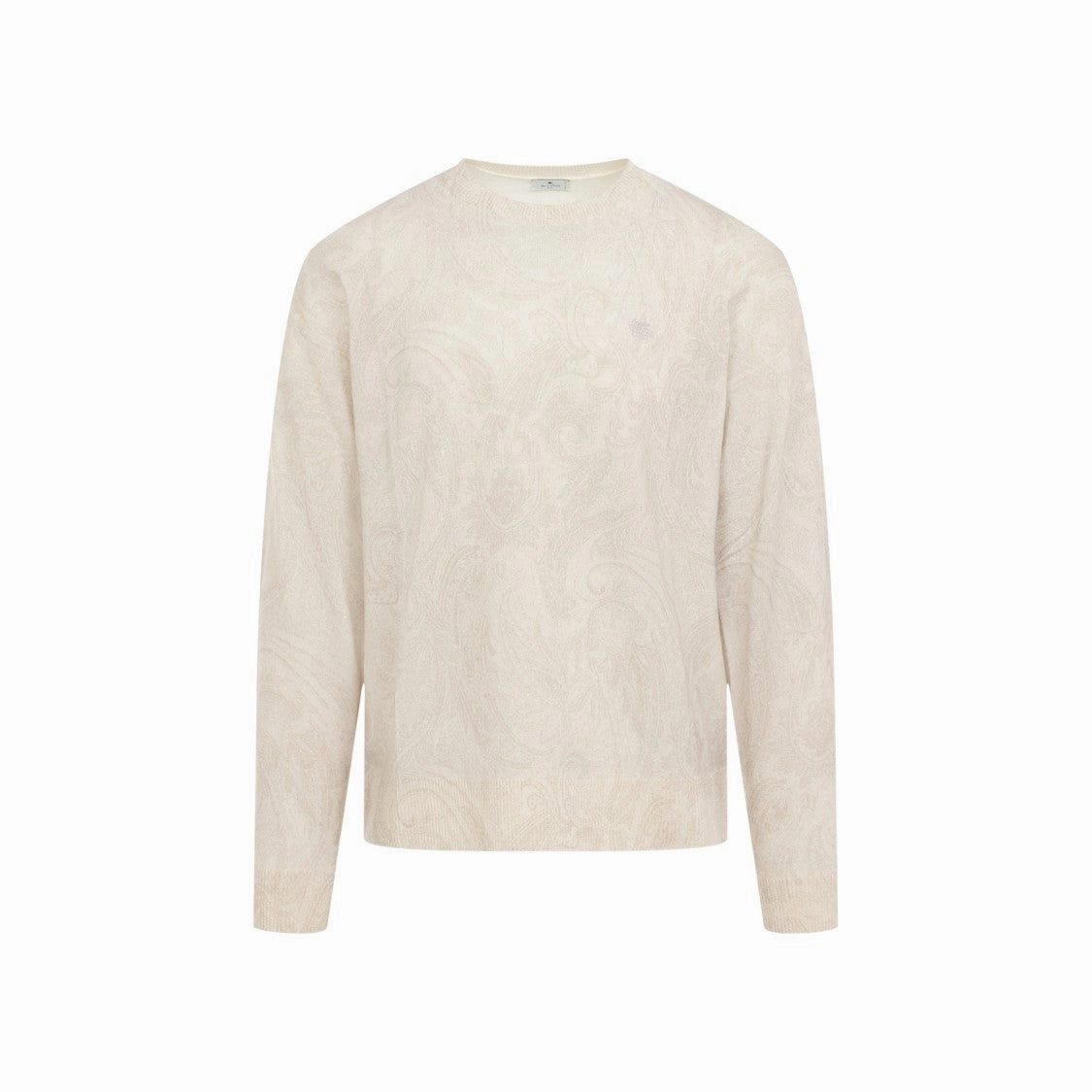 Grey Wool Knitted Crew Neck designer sweaters outlet