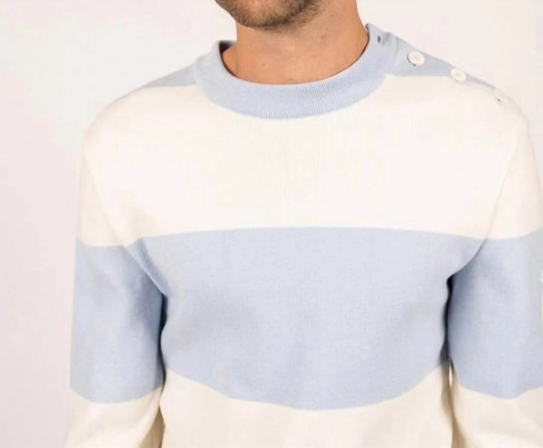 Hague Sweater In Ciel/ecume