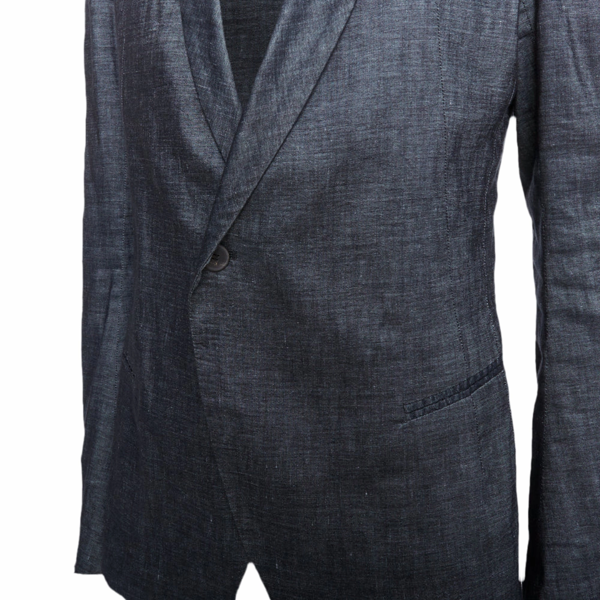 Haider Ackermann Runway Linen Cotton Shawl Blazer Jacket
