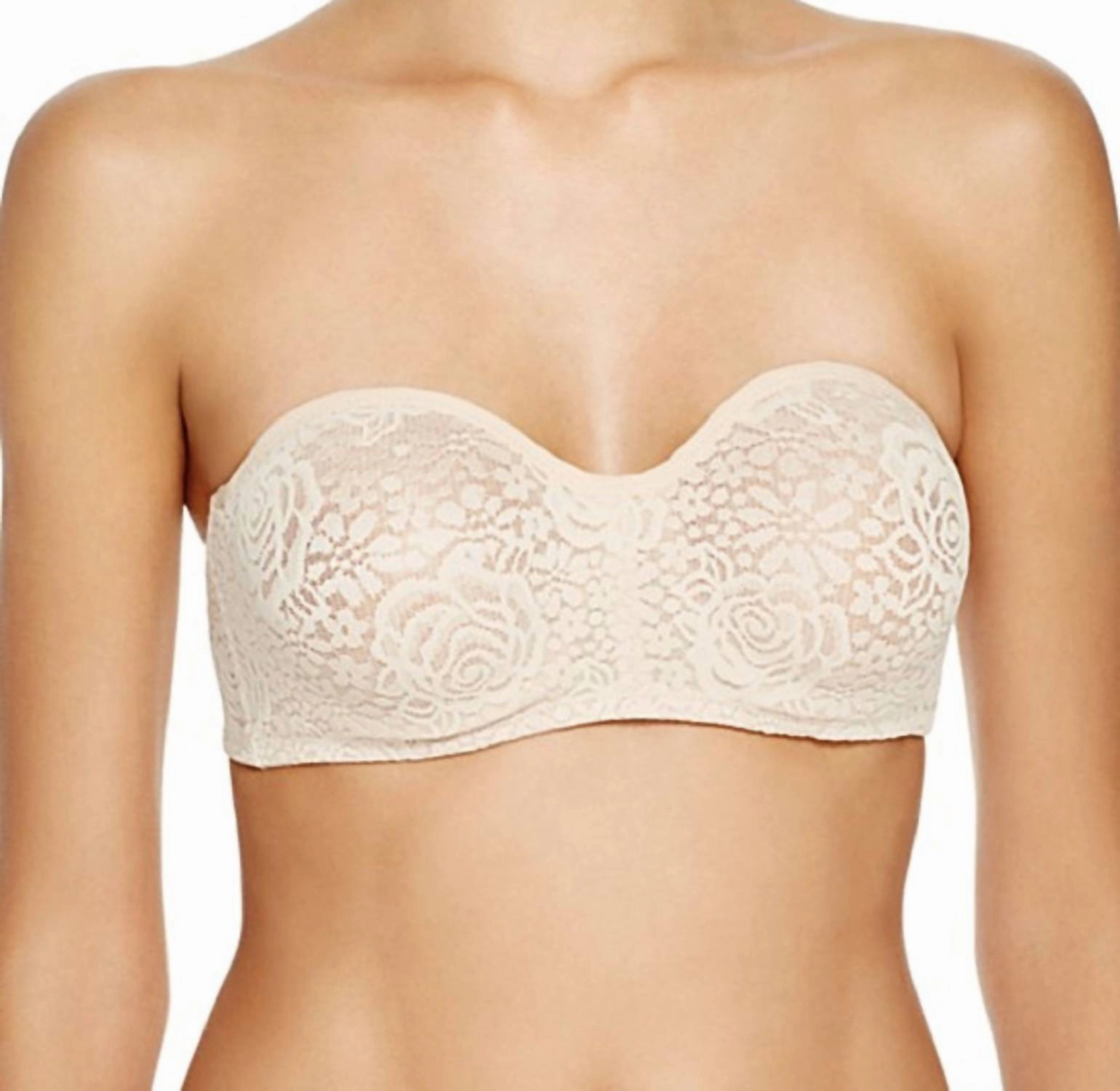 Halo Lace Strapless Bra In Natural Nude
