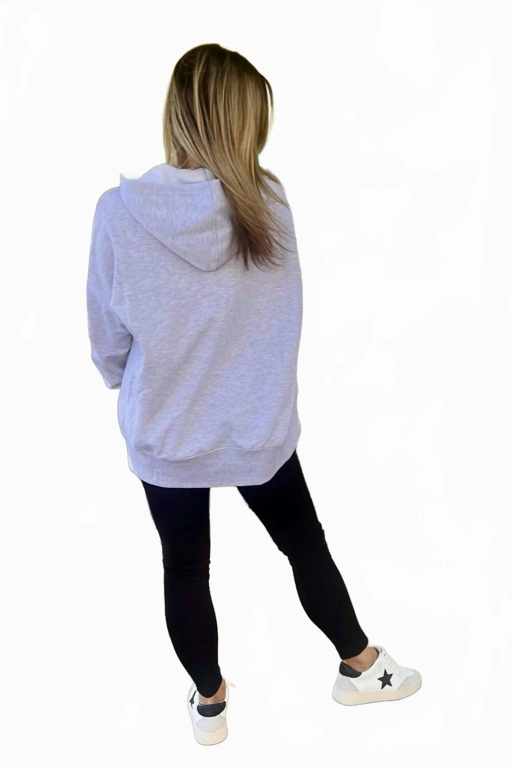 Hannah Pullover Hoodie In Grey