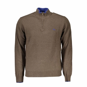 Harmont & Blaine Half-Zip Contrast Detail Men's Sweater winter sweaters outlet
