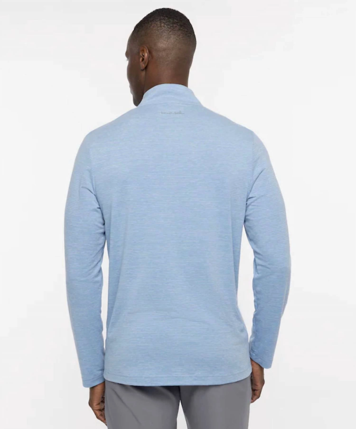 Havasu 2.0 Quarter Zip Pullover In Heather Blue