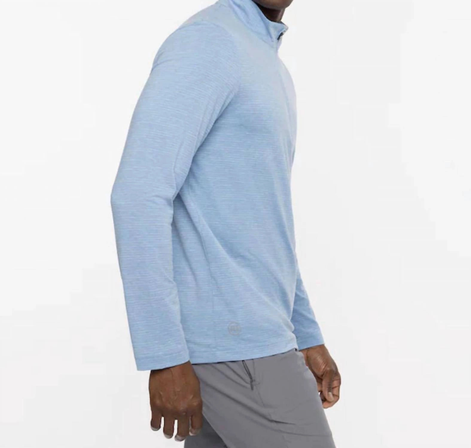 Havasu 2.0 Quarter Zip Pullover In Heather Blue