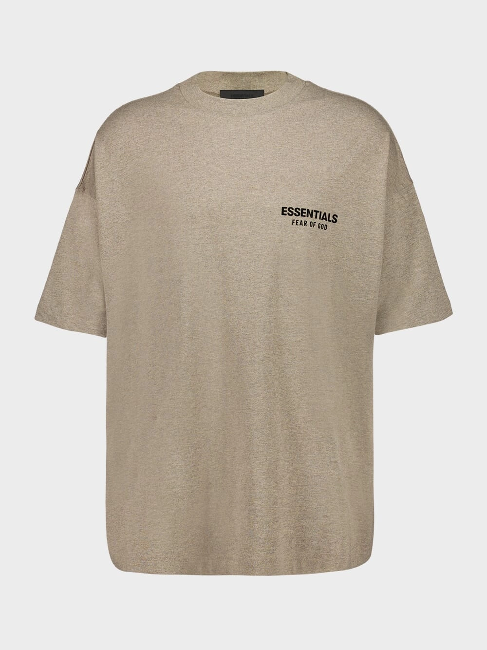 Heather Gray Essentials Logo T-Shirt Tops Mens - flannel shirts