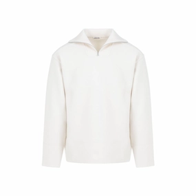 Heavy Milano Ivory White Wool Pullover cashmere sweaters sale
