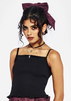 Helia Cotton Shirred Cami Top Tops Womens - women's blouses clearance