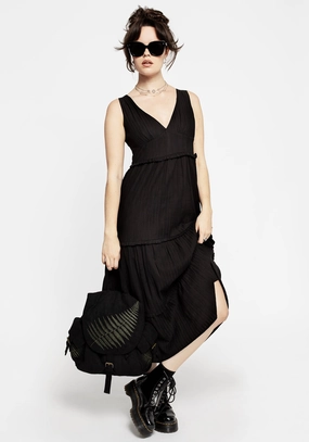Hereka Tiered Frill Midaxi Dress Dresses Womens - women's dresses clearance