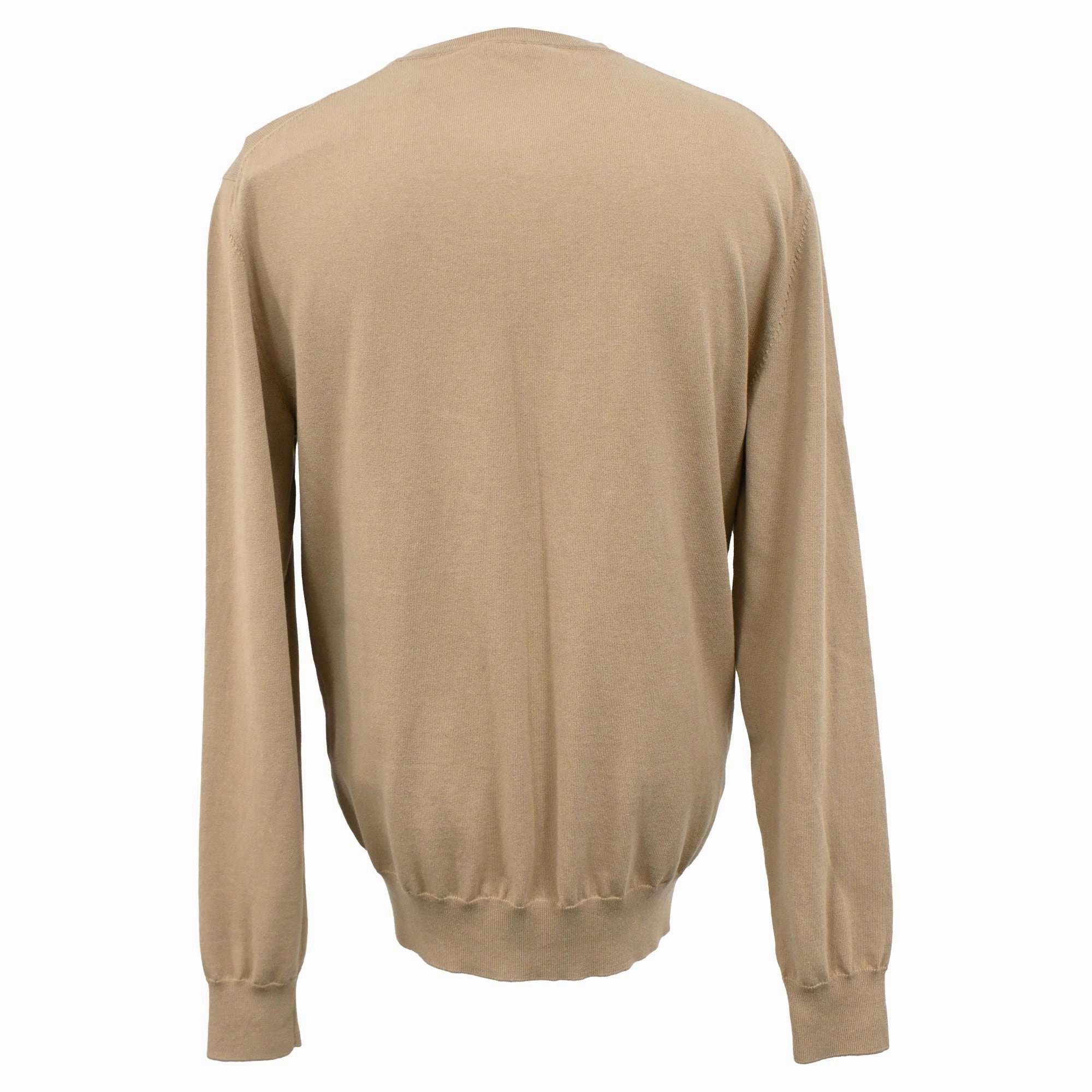 Herm??s Buttoned Cardigan in Brown Wool