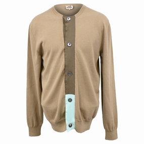 Herm??s Buttoned Cardigan in Brown Wool winter sweaters outlet