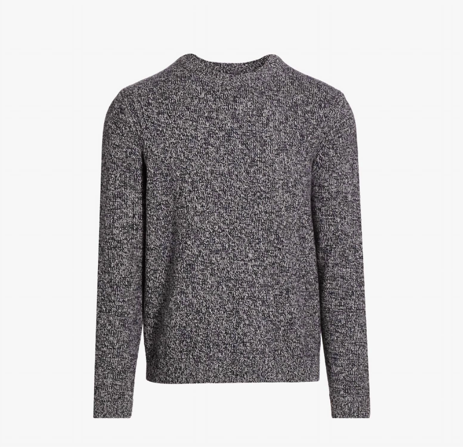 Hilles Crew Sweater In Light Heather Grey/baltic