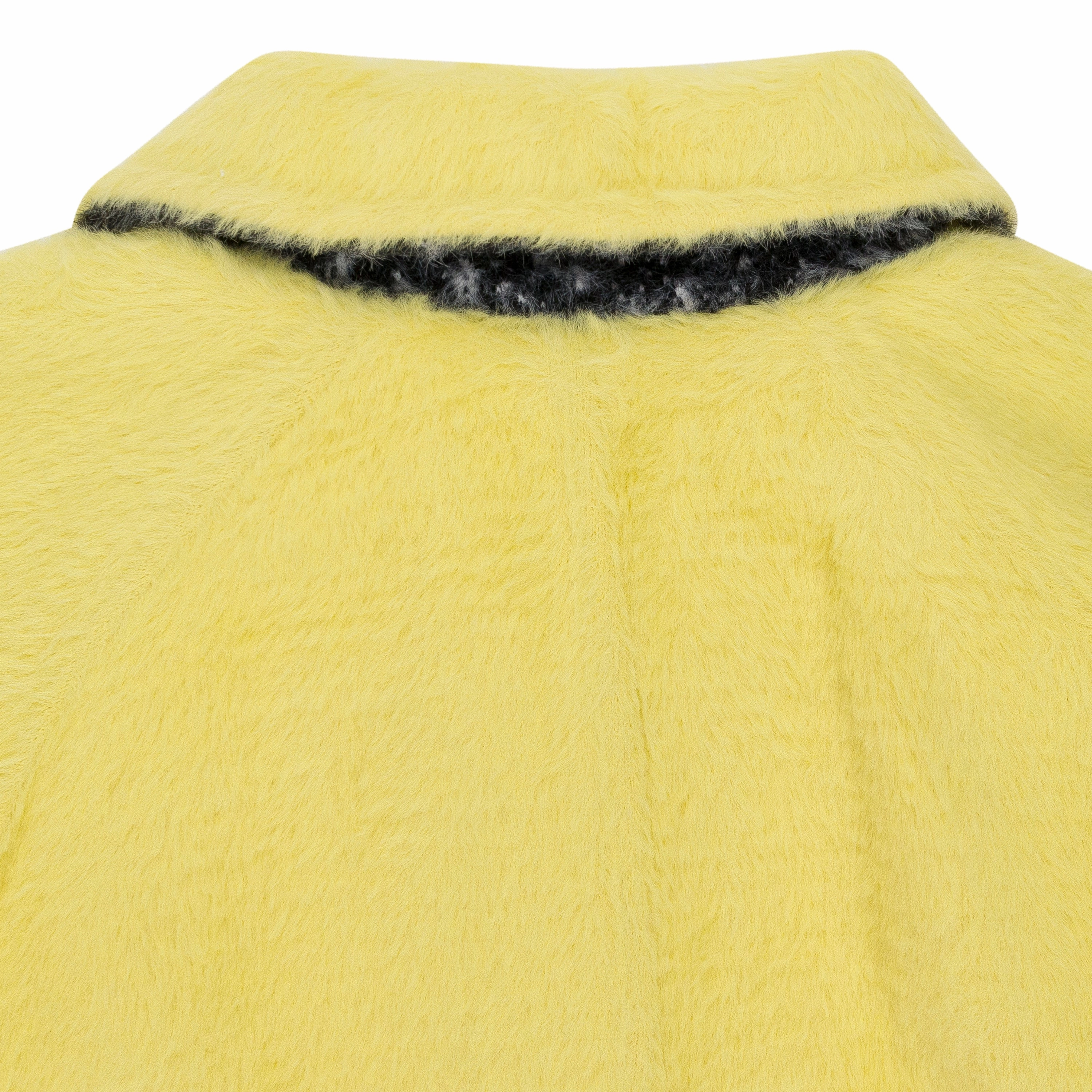 HOUNDSTOOTH TEXTURED REVERSIBLE MAC YELLOW COAT