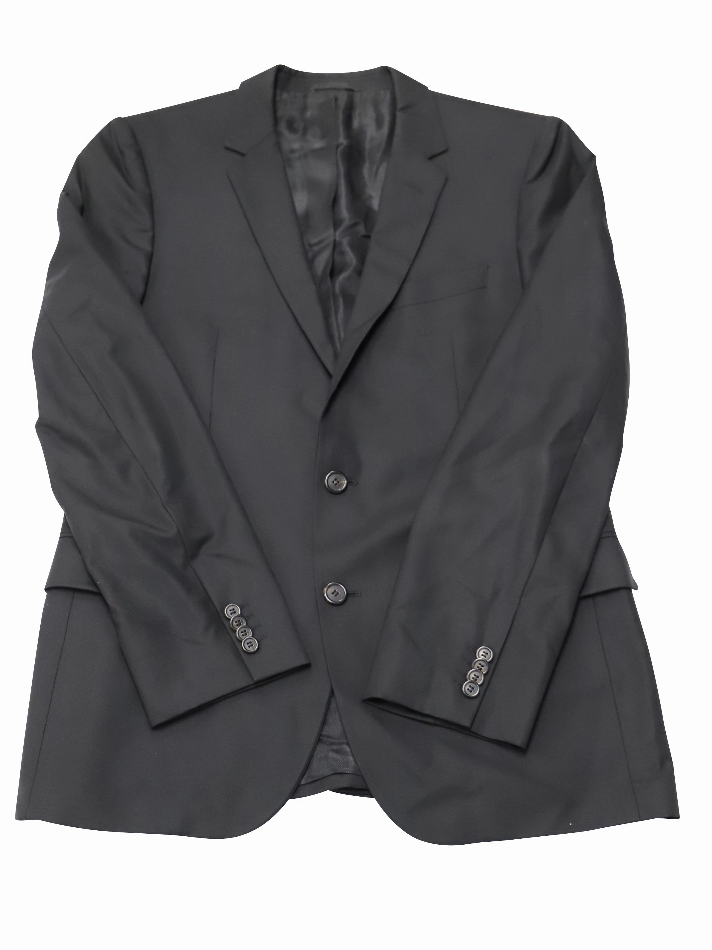 Hugo Boss Single-Breasted Blazer in Black Wool