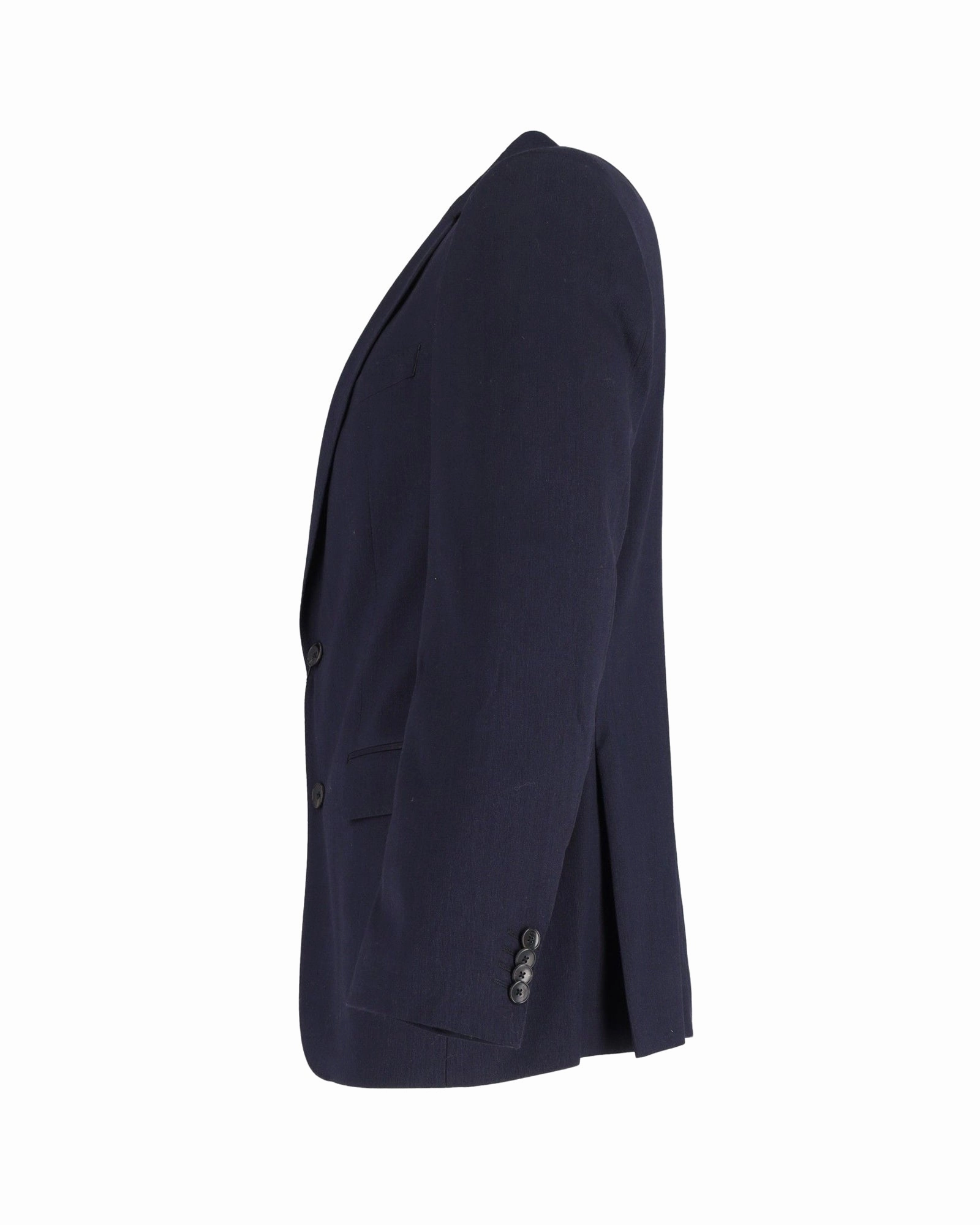 Hugo Boss Single-Breasted Blazer in Navy Blue Wool