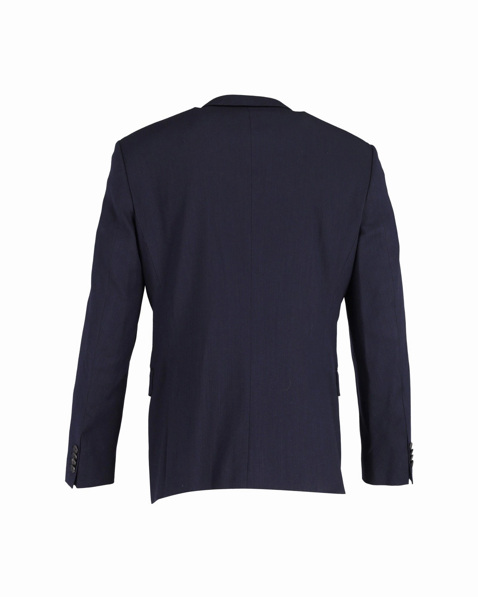 Hugo Boss Single-Breasted Blazer in Navy Blue Wool