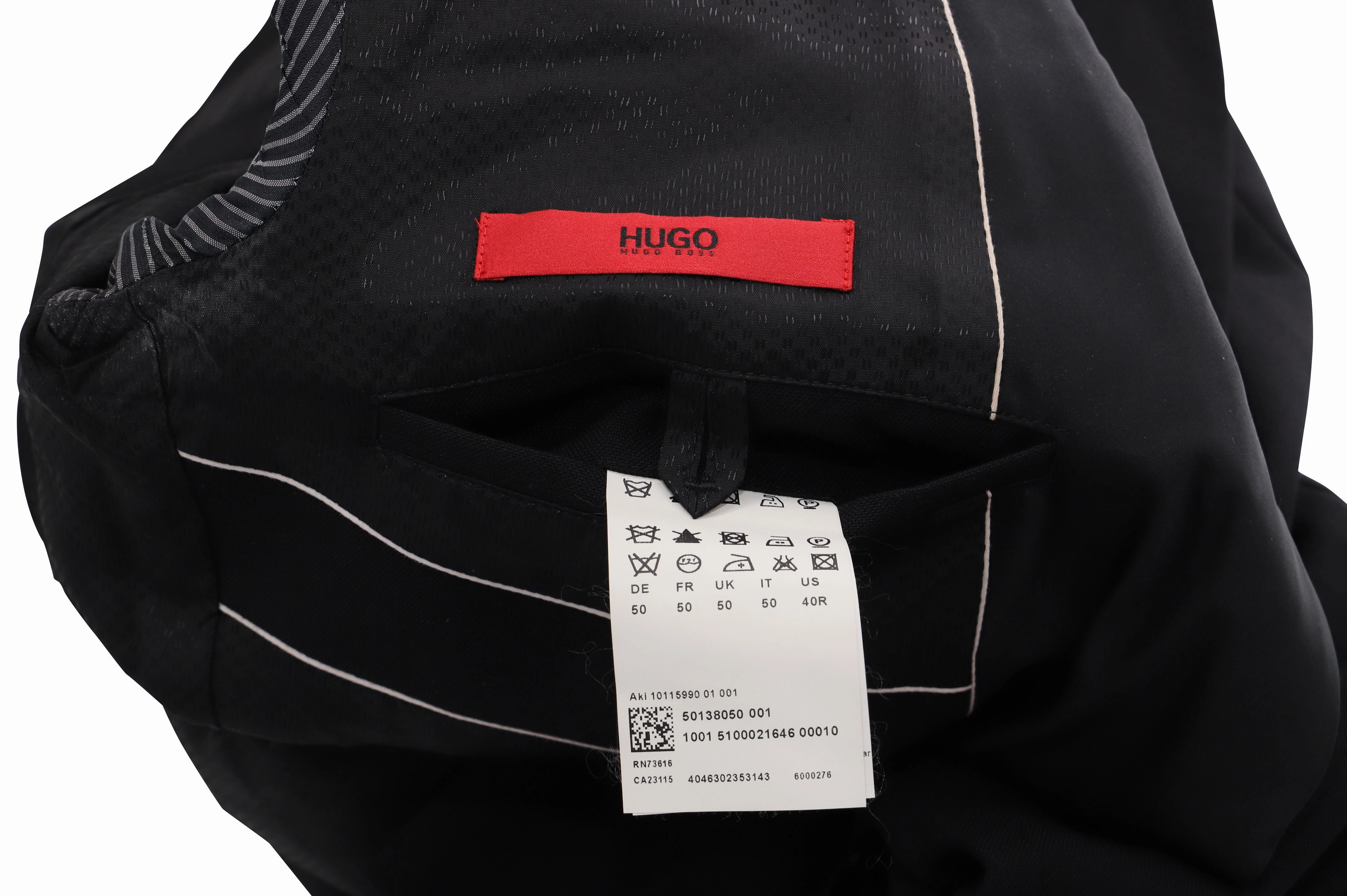 Hugo Boss Tuxedo Jacket in Black Virgin Wool