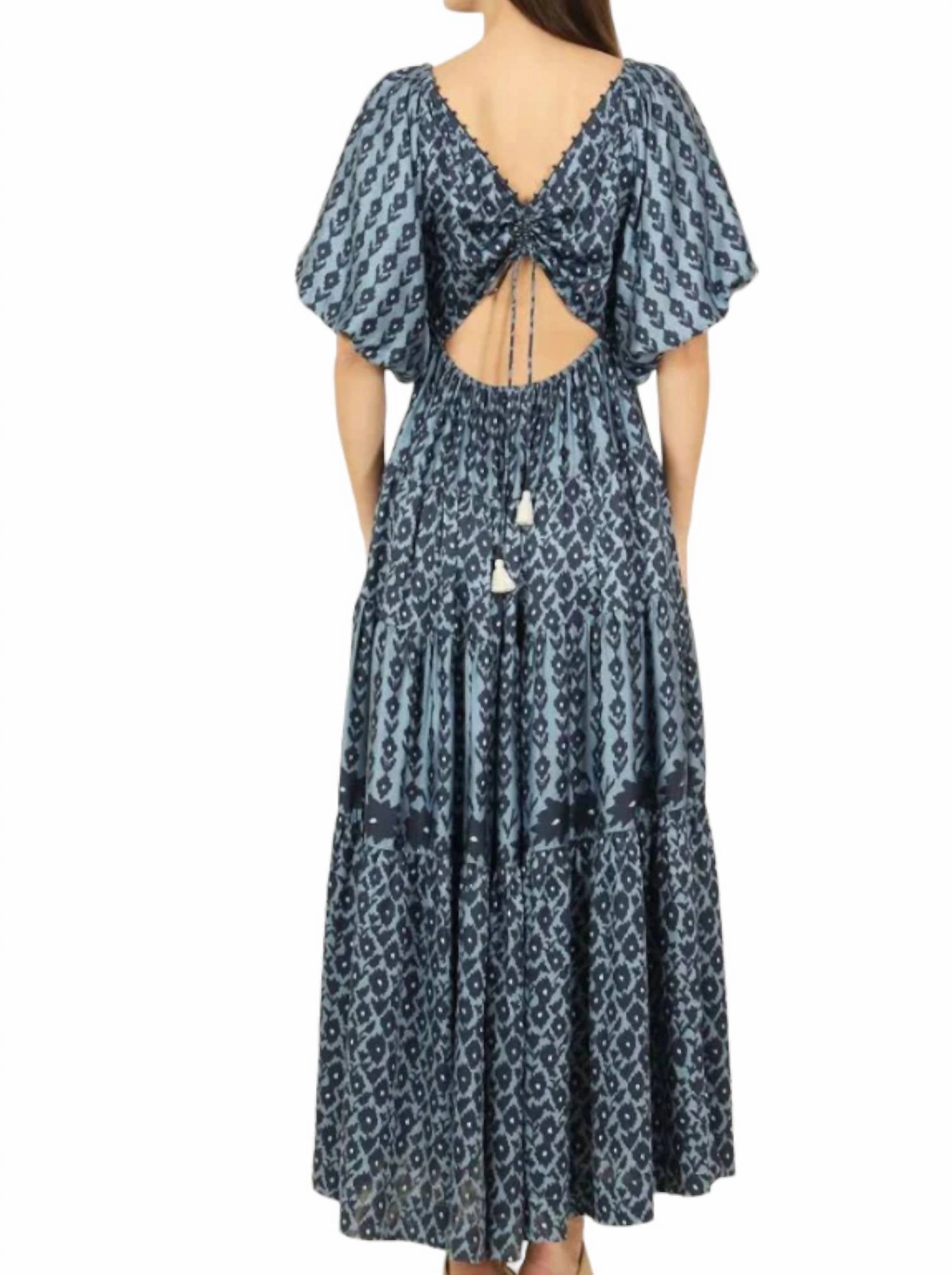 Ila Maxi Dress In Davina Marlin