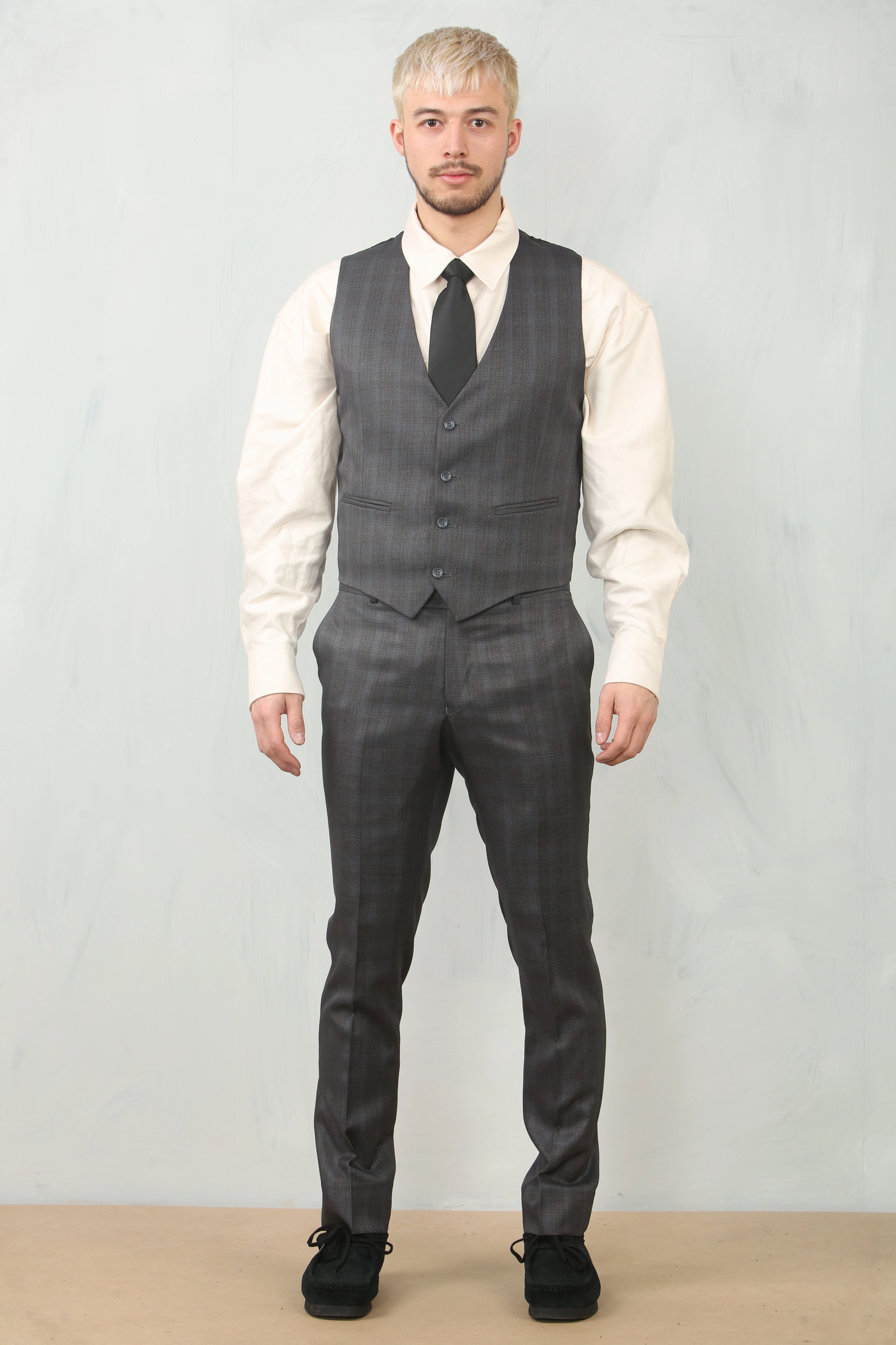 IM31 3 Piece Prince Of Wales Check Suit