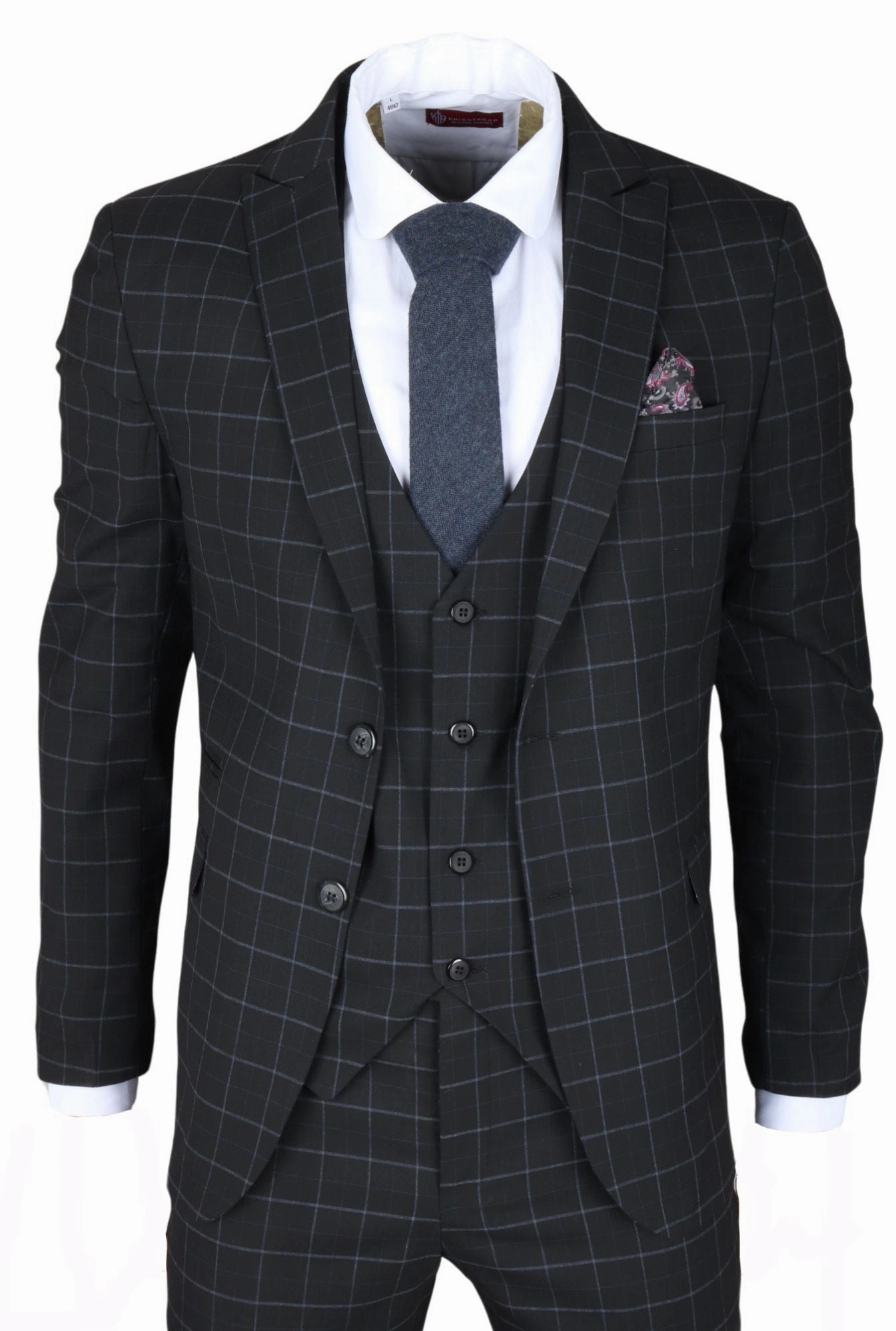 IM3 Checked Tailored Fit Suit