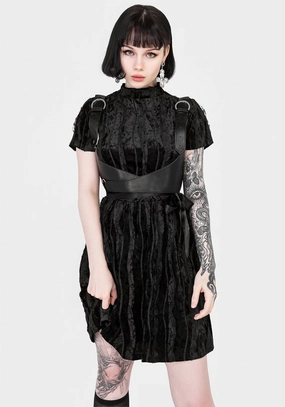 Imogen Velour Mini Dress Dresses Womens - women's dresses clearance