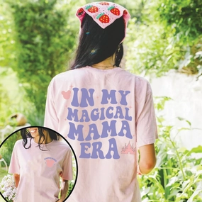 In My Magical Mama Era Front & Back Graphic T-shirt Holiday Collection - holiday outfits clearance
