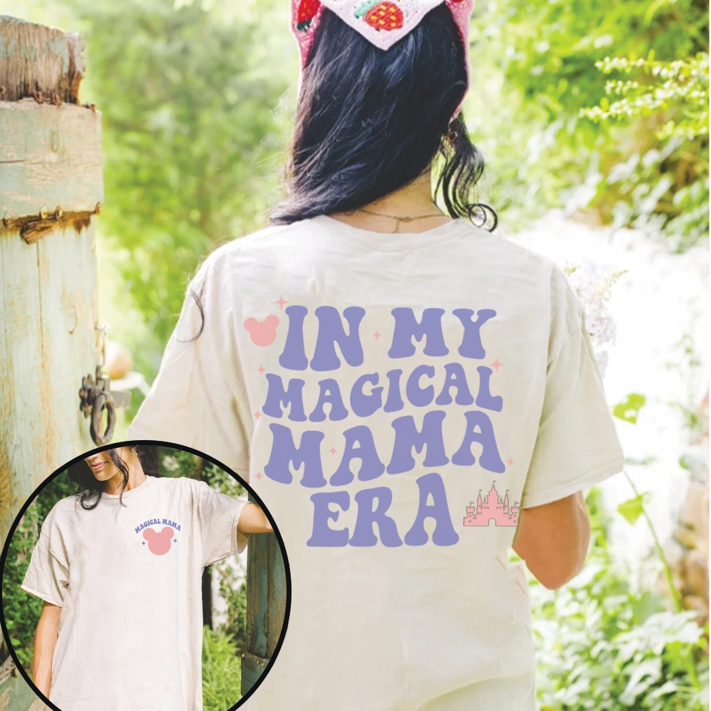 In My Magical Mama Era Front & Back Graphic T-shirt Holiday Collection - holiday outfits clearance