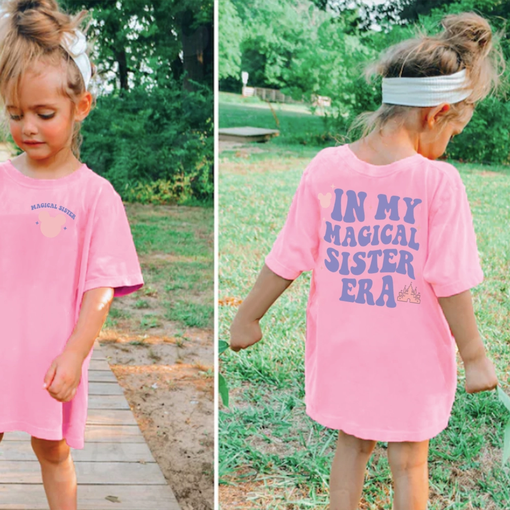 In My Magical Sister Era Front & Back Graphic T-shirt Holiday Collection - holiday outfits clearance
