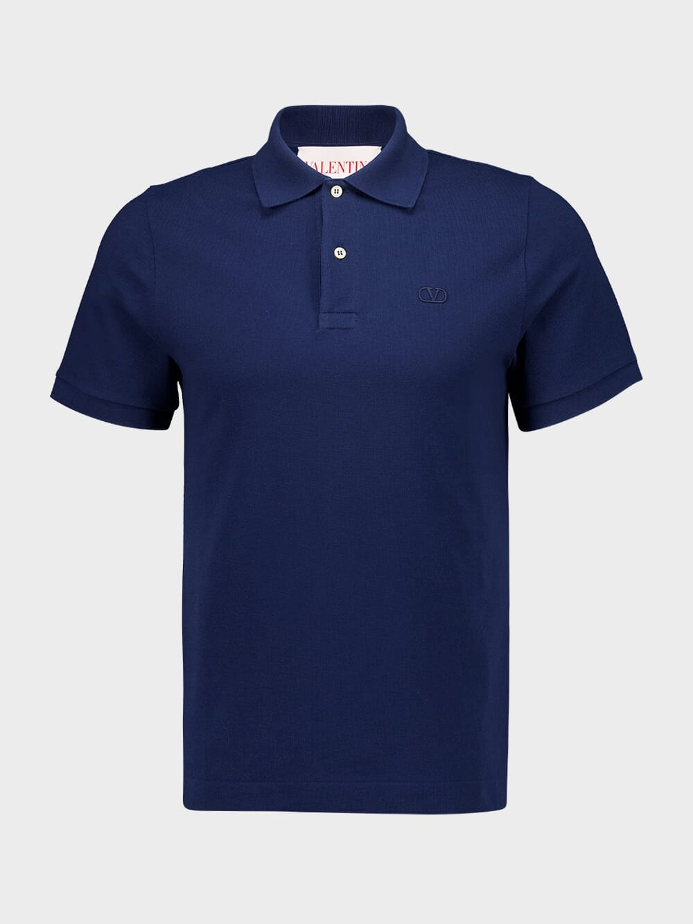 Indigo Cotton Piqu Polo Shirt Tops Mens - men's t-shirts outlet