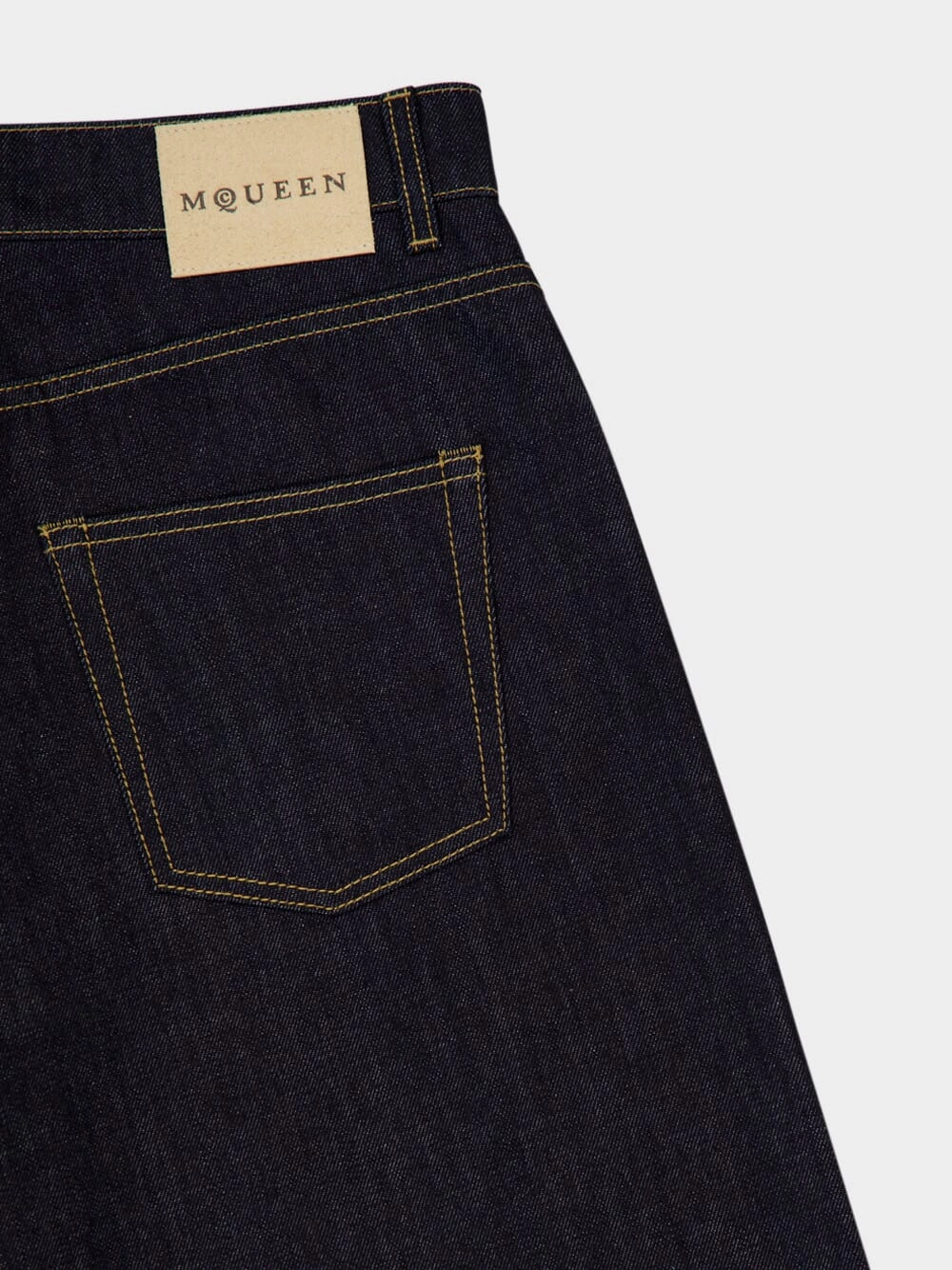Indigo Wide-Leg Denim Jeans