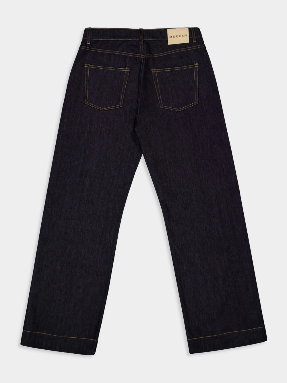 Indigo Wide-Leg Denim Jeans