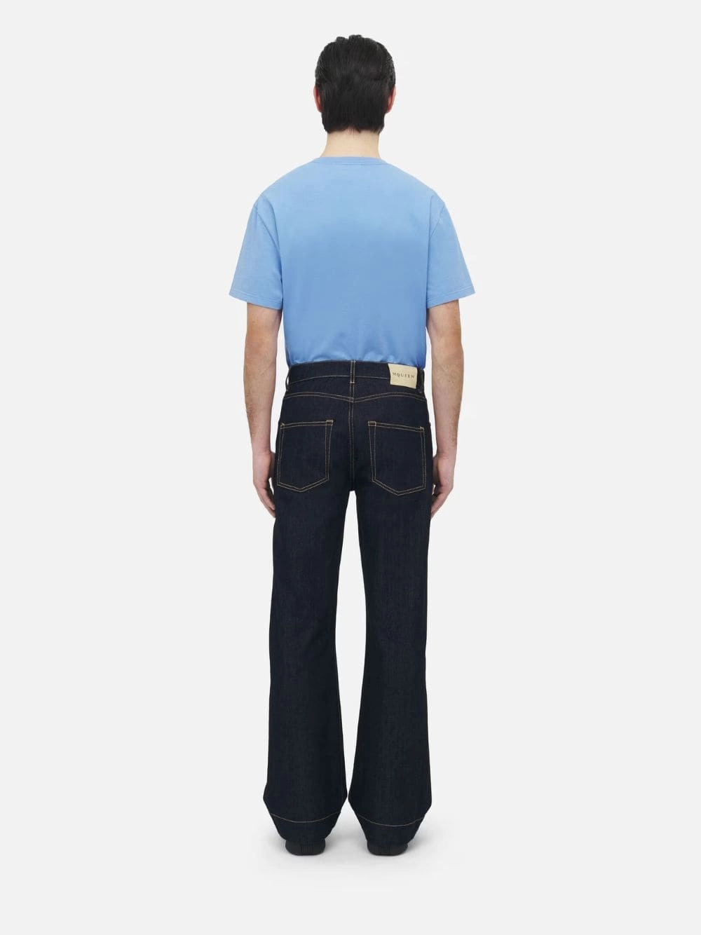 Indigo Wide-Leg Denim Jeans