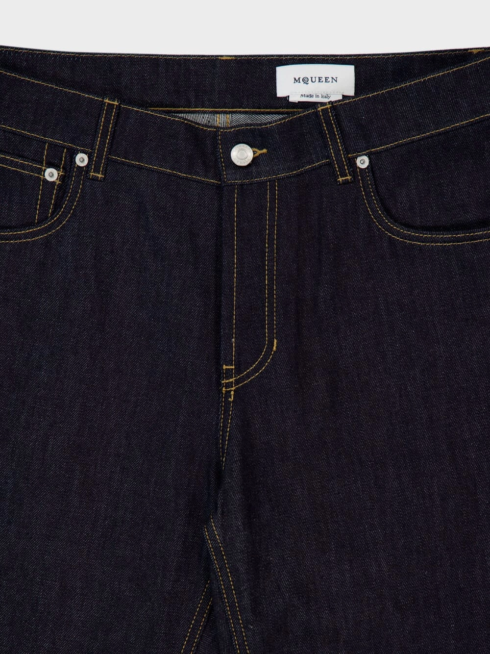 Indigo Wide-Leg Denim Jeans