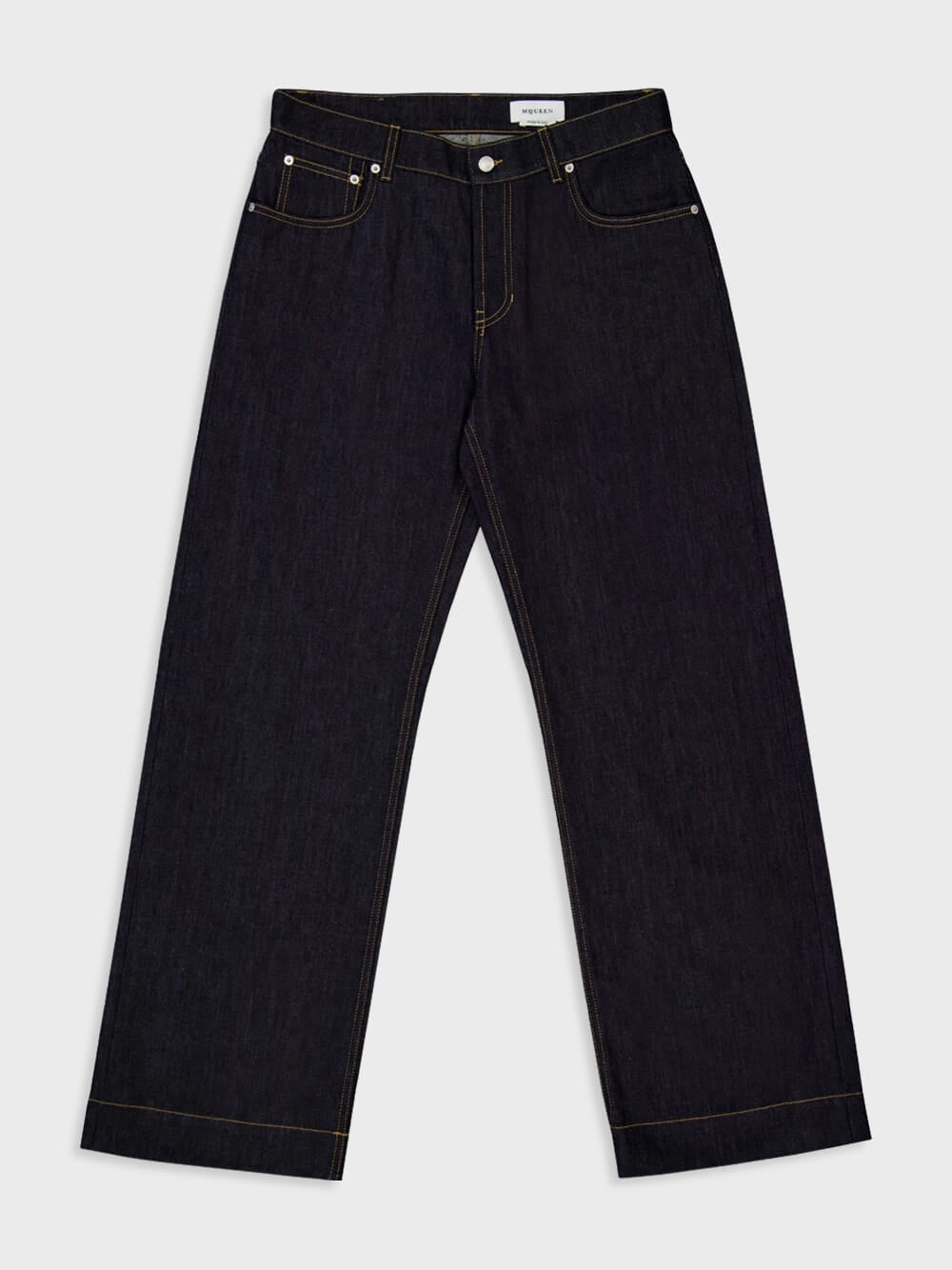 Indigo Wide-Leg Denim Jeans