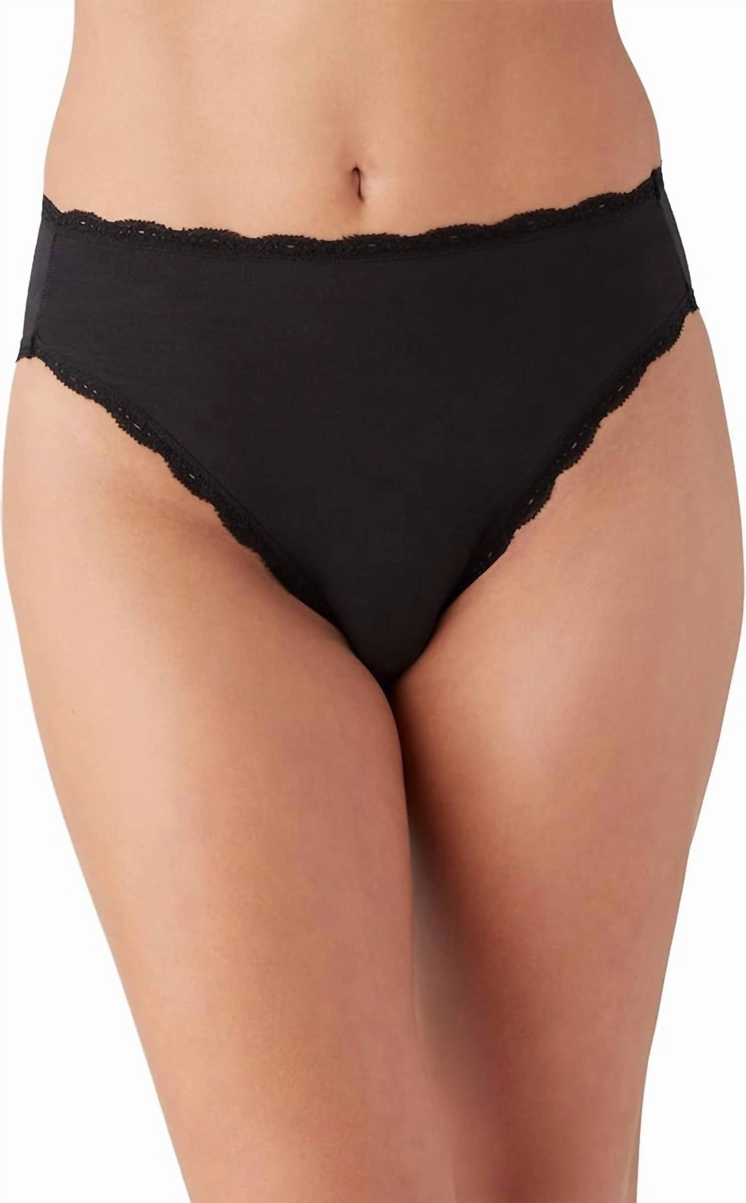 Inspired Eyelet Hi-Leg Brief Panty In Night