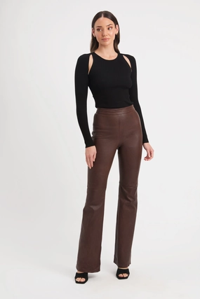 Iona Leather Pant affordable womens bottoms sale