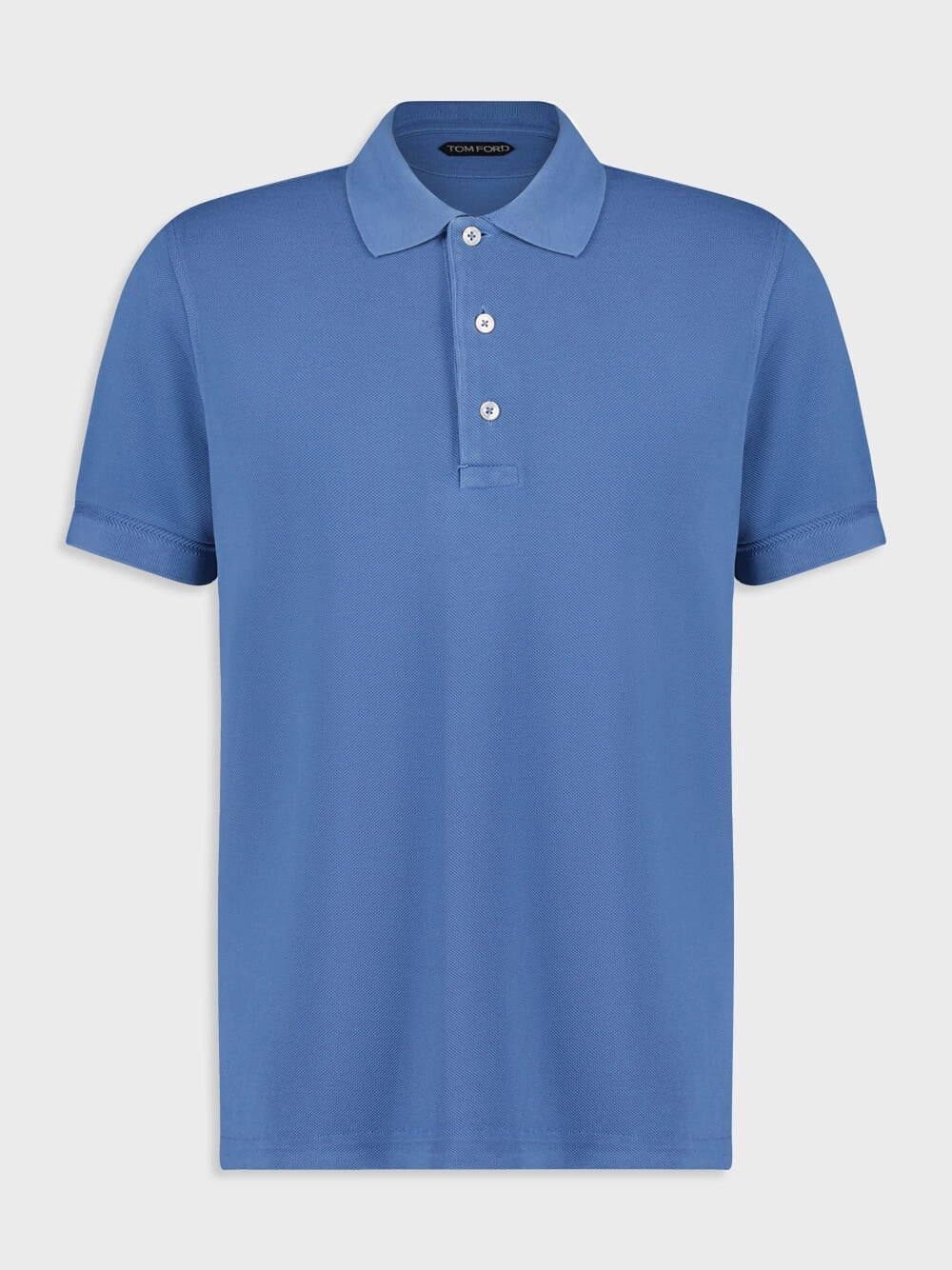 Iris Blue Piquet Polo Shirt Tops Mens - men's t-shirts outlet