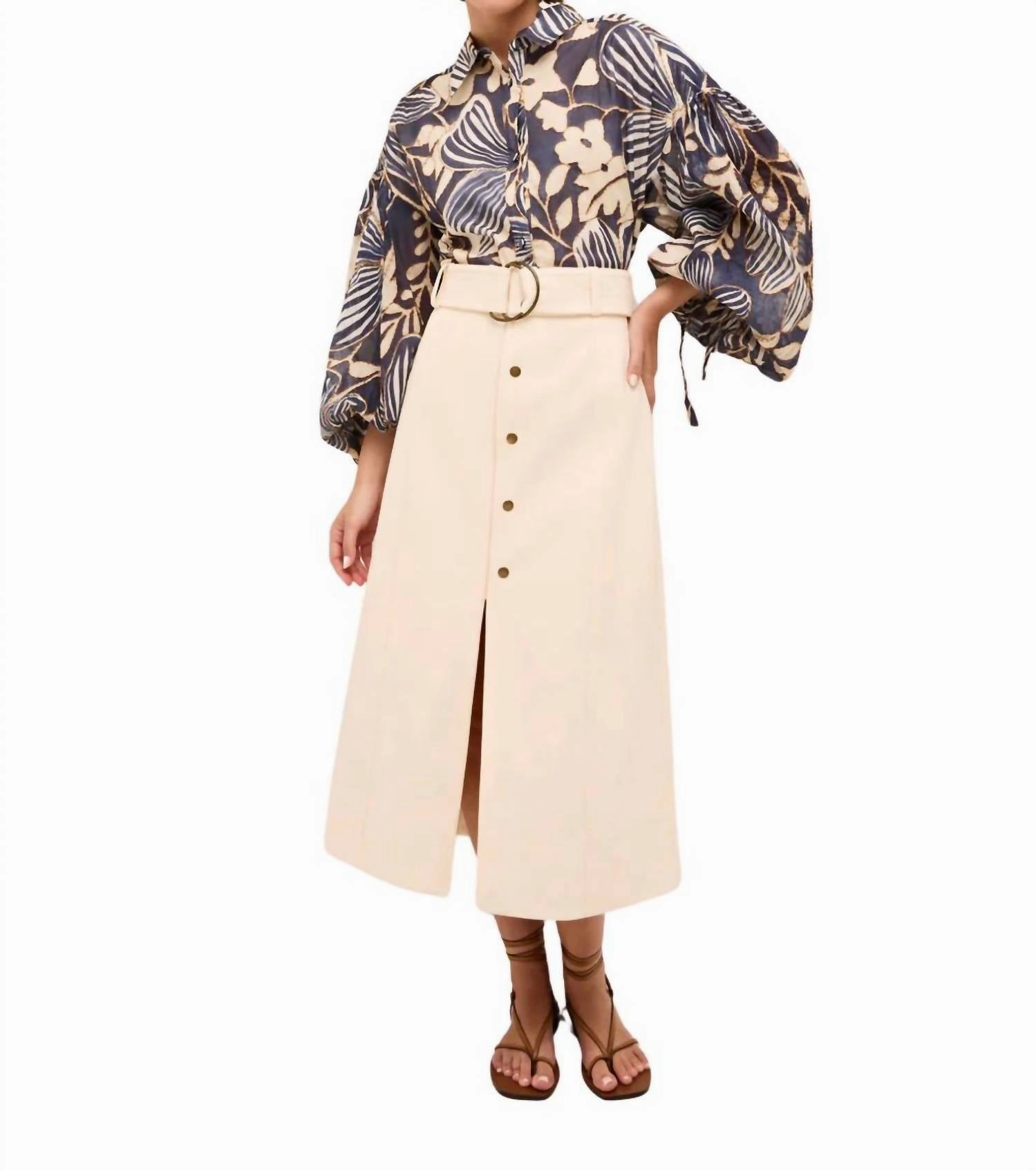 Ivana Blouse In Moonflower