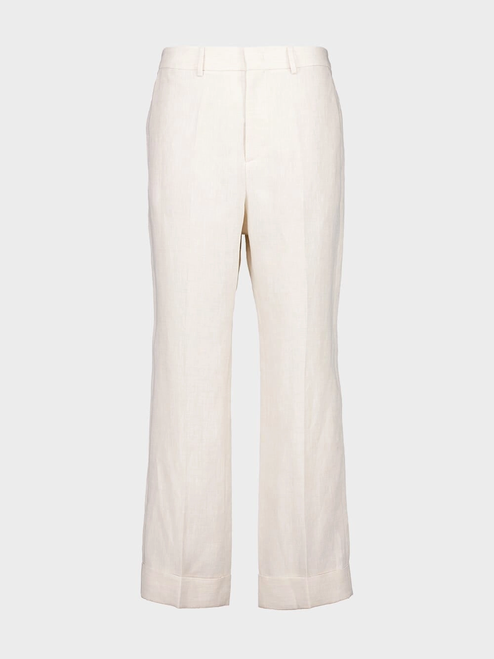 Ivory Classic Fit Linen Trousers Bottoms Mens - cheap mens shorts online