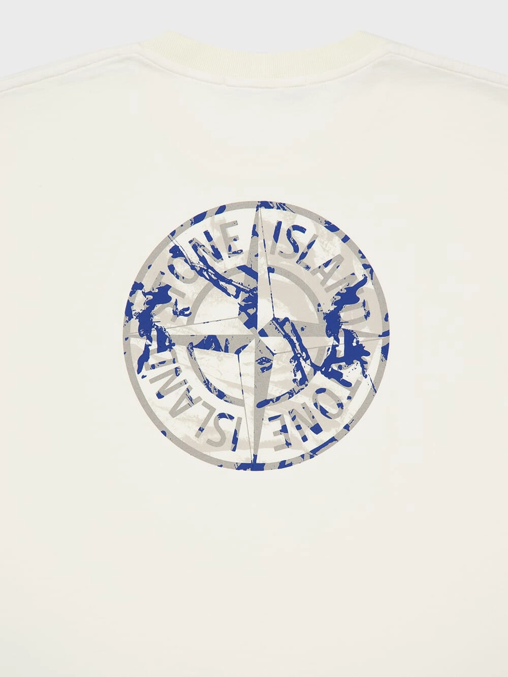 Ivory Compass Camo Print T-Shirt