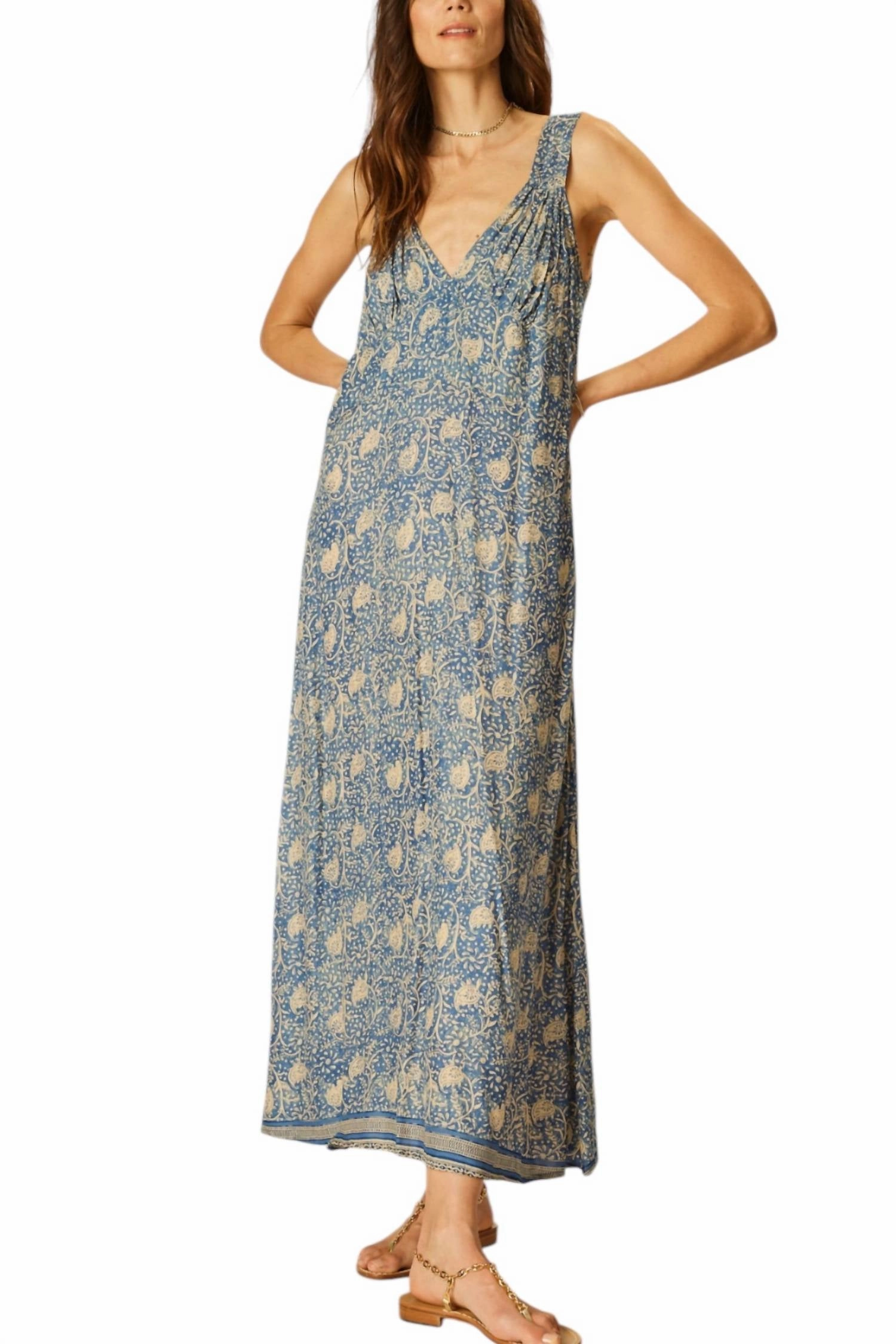 Jackie Dress In Water Lily Blue