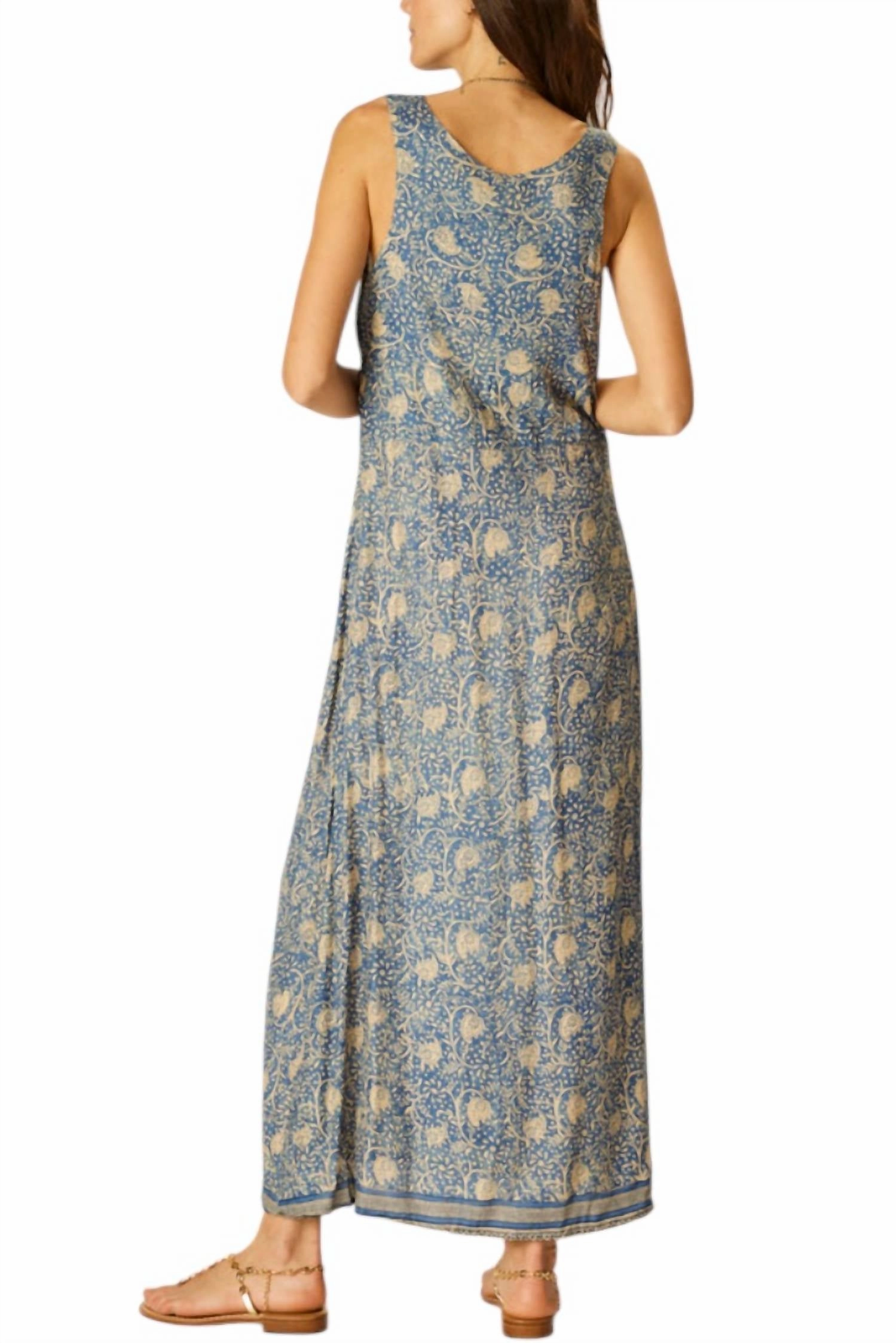 Jackie Dress In Water Lily Blue