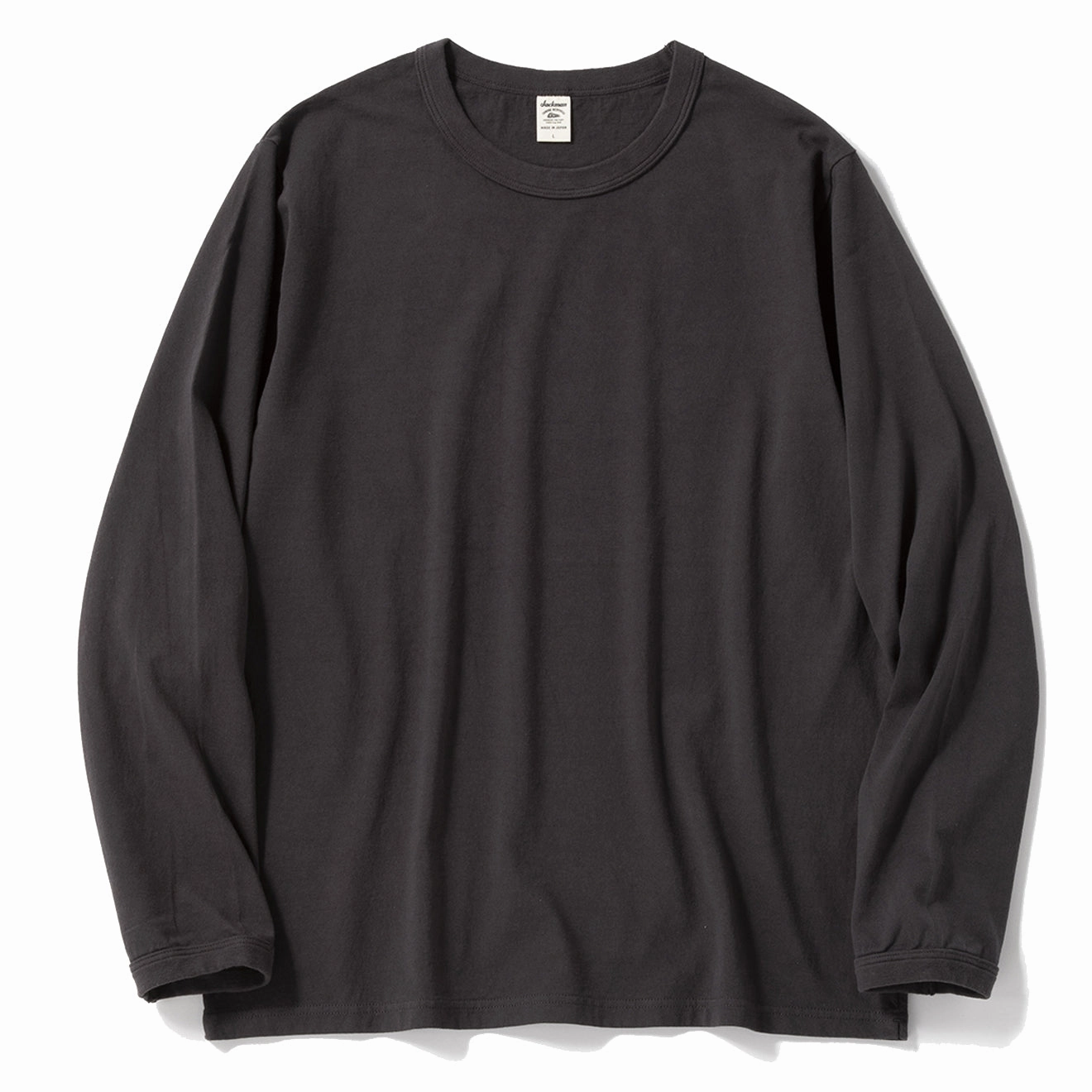 Jackman L/S Lead-off T-Shirt Sumikuro Ink Black henley shirts online