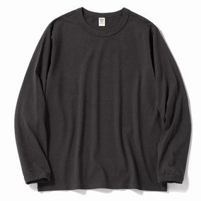 Jackman L/S Lead-off T-Shirt Sumikuro Ink Black henley shirts online